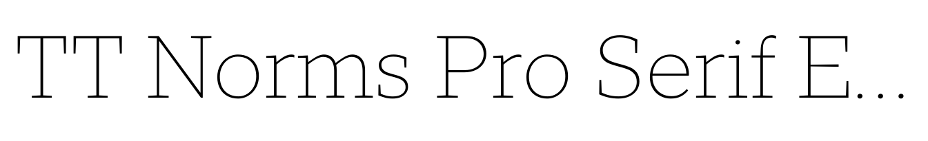TT Norms Pro Serif ExtraLight